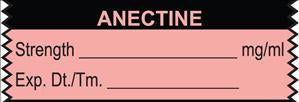 UAL - Drug Label Anesthesia Label Tape Anectine Strength_mg/mL Exp Dt Tm_ Fluorescent Red 1/2 X 1-1/2 Inch - ULTJ051