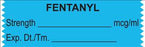 United Ad Label Pre-Printed Label Anesthesia Label Fentanyl Mcg/ml Light Blue 1-1/2 X 1/2 Inch - ULTJ067