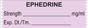 UAL - Drug Label Anesthesia Label Tape Ephedrine Strength_mg/mL Exp Dt Tm Violet 1/2 X 1-1/2 Inch - ULTJ151