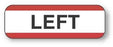 UAL - Pre-Printed Label Advisory Label White Paper Left Black Alert Label 1-1/2 X 1/2 Inch - ULXX532