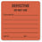 UAL - Pre-Printed Label Advisory Label Red Paper Defective Do Not Use Comments Date By Black Quality Control Label 2-1/2 X 2-1/2 Inch - ULBE437