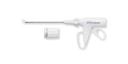AutoSonix Auto Suture - Ultrasonic Shears 15.7 cm Surgical Grade Stainless Steel / Plastic Sterile Finger Ring Handle Straight - 012026