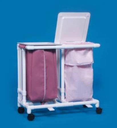 Classic - Double Hamper with Bags 4 Casters 39 gal. - KD LH22
