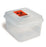 Hopkins Medical Products - Specimen Container 4-1/2 X 6-1/2 X 7-3/5 Inch Snap-On Lid Biohazard Symbol NonSterile - 536211
