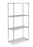 SHELVING UNIT, STARTER 4SHELF CHROME WIRE