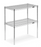 SHELVING UNIT, 2SHELF WIRE CHROME 