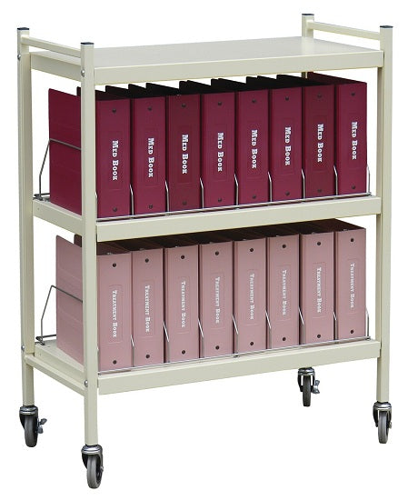 Chart Racks Wired Dividers Light Grey
