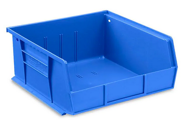 Storage Bin Blue Plastic
