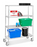 SHELVING UNIT, 4SHLF HD MOBILECHROME