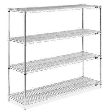 SHELVING UNIT, CHROME WIRE