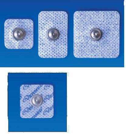 NeuroPlus - ECG Snap Electrode Monitoring Radiolucent Cloth Backing - Vermont Medical - A10040-60