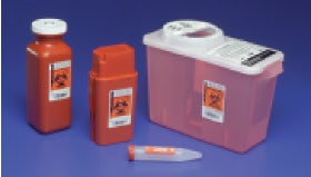 Cardinal NovaPlus Ancillary Sharps Container Novaplus Mailbox 10 H X 10-1/2 W X 7-1/4 D Inch 2 Gallon Red Vertical Entry Hinged Lid - V8970