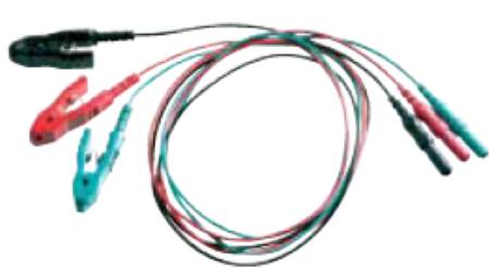 Natus Medical - Lead Wire Set 24 Inch, Red, Black, Green, with Crocodile Clip - CB0102