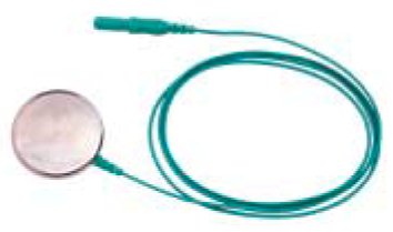 Natus - EMG Ground Electrode with Leadwire 30.5 mm Diameter X 30 Inch Lead Length Stainless Steel NonSteriile Disc Tip Reusable - 019-401200