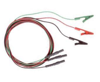 Natus Medical Alligator Clip Lead Wire Set 1.25 cm Long, Red / Black - 019-417000
