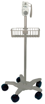 Natus Medical Roll Stand With Theft Proof Bracket, Storage Bin Basket Nicolet Elite Doppler - ST2