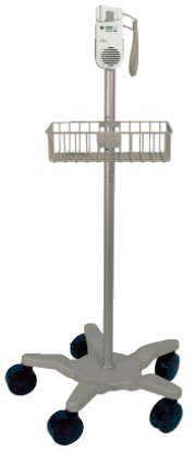 Natus Medical - Roll Stand With Theft Proof Bracket, Storage Bin Basket Nicolet Elite Doppler - ST2