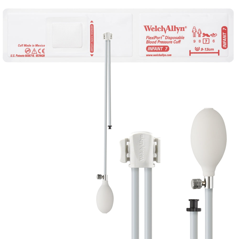 Welch Allyn Cuff, Vinyl Infant, 2-Tube, BV - VINYL-07-2BV