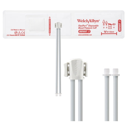 Welch Allyn Cuff, Vinyl Infant, 2-Tube, SC - VINYL-07-2SC