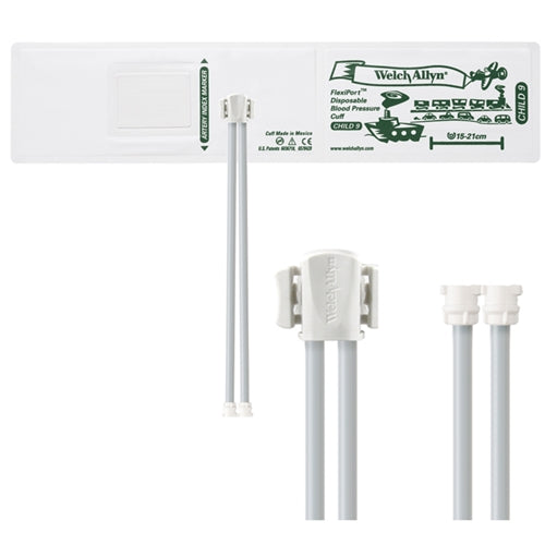 Welch Allyn Cuff, Vinyl Child, 2-Tube, MQ - VINYL-09-2MQ