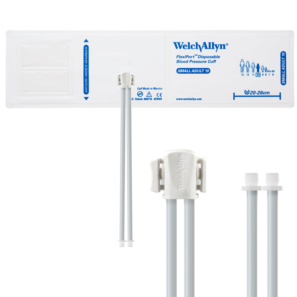Welch Allyn Cuff, Vinyl, SM AD, 2-Tube, SC - VINYL-10-2SC