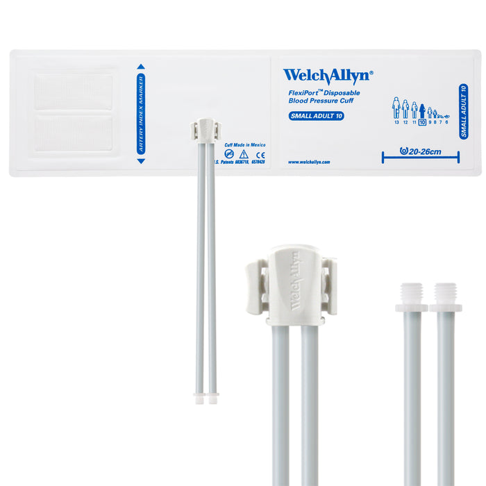 Welch Allyn Cuff, Vinyl, SM AD, 2-Tube, SC - VINYL-10-2SC