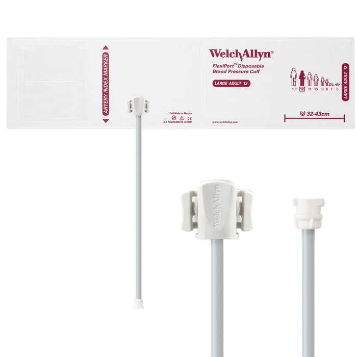 Welch Allyn Cuff, Vinyl LG AD, 1-Tube, MQ - VINYL-12-1MQ