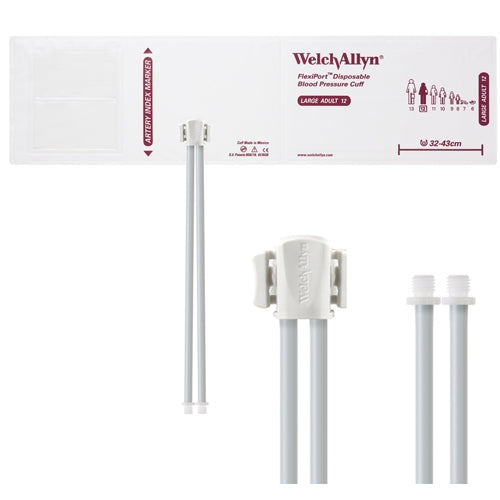 Welch Allyn Cuff, Vinyl LG AD, 2-Tube, SC - VINYL-12-2SC