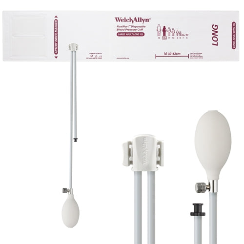 Welch Allyn Cuff Vinyl LG AD Long 2-Tube BV - VINYL-12L-2BV