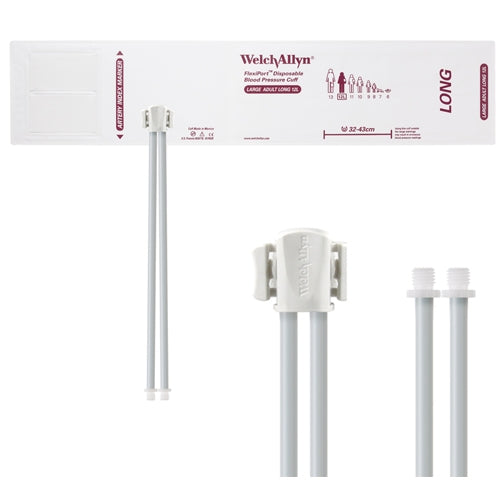 Welch Allyn Cuff Vinyl LG AD Long 2-Tube SC - VINYL-12L-2SC