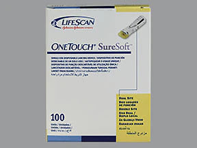 OneTouch - Lancet Soft Touch Lancet Needle 1.4 mm Depth 18 Gauge - 53885014110