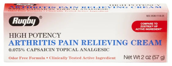 Major - Topical Pain Relief 0.075% Strength Capsaicin Cream 2 oz. - 00536111825