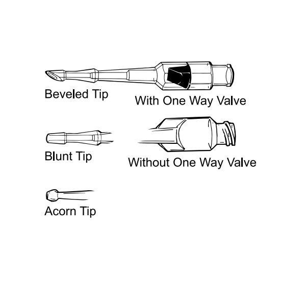 Medtronic-Neurological DLP Vessel Cannula Blunt Tip, With 1 Way Valve 3 mm OD 2.5 Inch - 30001