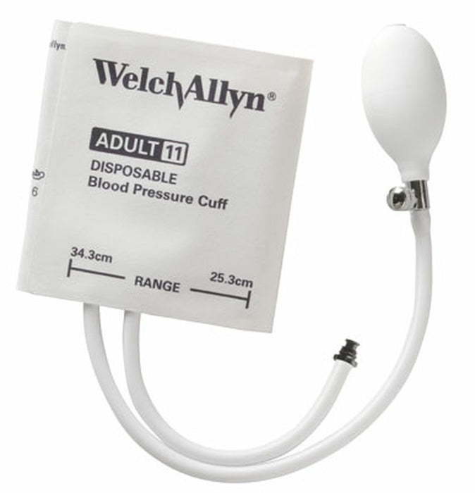 Welch Allyn Cuff, Soft, Inflation System, 2-Tube, Adult, Long, 20 per Pack - SOFT-11L-2BV