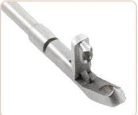 Cooper Surgical Wallach Biopsy Punch Forceps Tischler 20 cm Stainless Steel NonLocking Pistol Grip Handle w/Spring Angled 3 X 7 mm - 907019