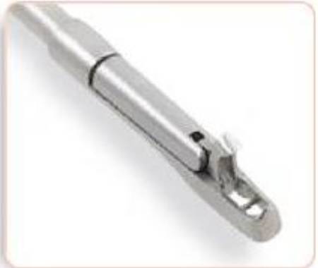 Cooper Surgical Wallach Biopsy Punch Forceps Baby Tischler 25 cm Stainless Steel NonLocking Pistol Grip Handle w/Spring Straight 2.3 X 4.2 mm Bite - 907059