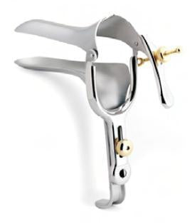 Cooper Surgical Wallach Vaginal Speculum Graves NonSterile Surgical Grade German Stainless Steel Large 40 mm Yoke Opening Reusable Without Light Source Capability - 903015