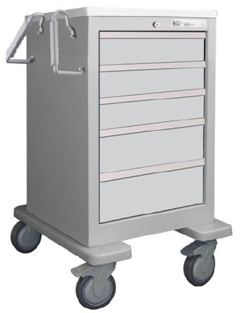 Waterloo Industries Treatment Cart Steel 24.5 X 23 X 36 Inch 5 Drawers Light Gray - ESGKU-33366-LTC