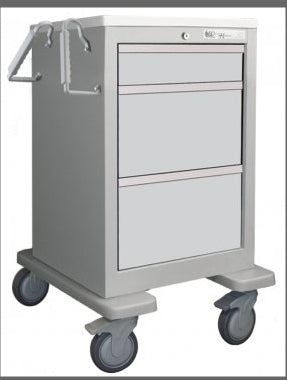 Waterloo Industries Utility Cart Steel 23 X 36 X 24.5 Inch 3 Drawers Light Gray - ESGKU-399-LTG