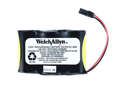 Welch Allyn Welch Allyn NiCd Battery Pack 3.6V Rechargeable 1 Pack - 72250