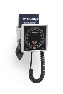 Welch Allyn Tycos 767 Aneroid Sphygmomanometer Mobile 2-Tube Adult Size Arm - 7670-03CB
