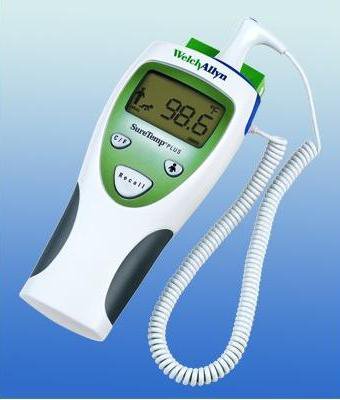 Welch Allyn SureTemp Plus Digital Thermometer Rectal Probe Wall Mount - 01690-301