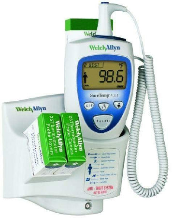Welch Allyn SureTemp Digital Thermometer Rectal Probe Wall Mount - 01692-201