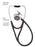 Welch Allyn Harvey DLX Cardiology Stethoscope Blue 1-Tube 17 Inch Tube Triple Head Chestpiece - 5079-323
