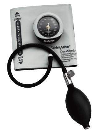 Welch Allyn DuraShock Aneroid Sphygmomanometer Pocket Style Hand Held 1-Tube Child, Small Adult, Adult, Large Adult Size Arm - DS45-MC
