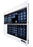Trimline Plus - X-Ray Illuminator 2 Bank 1 Tier 4 Lamp Wall Mount 28 W X 22 H X 3-1/4 D Inch White Two, 17 L X 14 W Inch Film - 29402