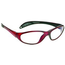Wolf X-Ray Wolf So-Rad Radiation Protection Glasses Wraparound Clear Tint Glass Lens Black Frame Over Ear One Size Fits Most - 14139-BK