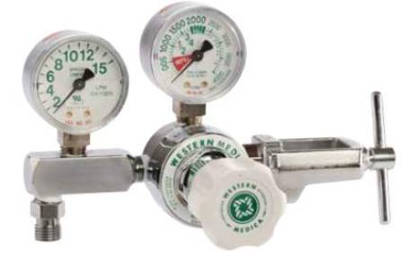 Western Medical - Oxygen Regulator Single Stage 2 - 15 LPM CGA-870 - M1-870-15FG