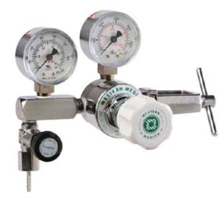 M1 Series - Oxygen Regulator Single Stage Adjustable 0 - 100 PSI DISS Outlet CGA-870 - M1-870-PG