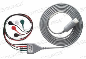 Welch-Allyn ECG Cable 8 Foot, 5 Lead, One Piece, 2 Foot Snap Connector Propaq LT Monitors - 008-0879-00